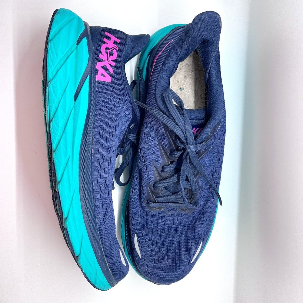 Hoka Clifton 8 Running Shoes Outer Space Atlantis Size 7.5